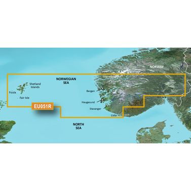 Garmin Bluechart G3 hxeu051r Lista-Sognefjorden