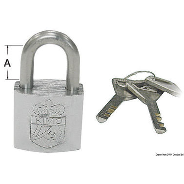 SS hengelås 40x26 mm
