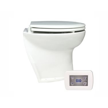Jabsco elektrisk toalett Deluxe Flush 14'', vinklet, magnetventil 12v