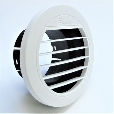 Utløp 50 mm åpent 0° Hvit