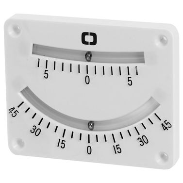 Dubbelbubblig krängningsmätare 101x82 mm