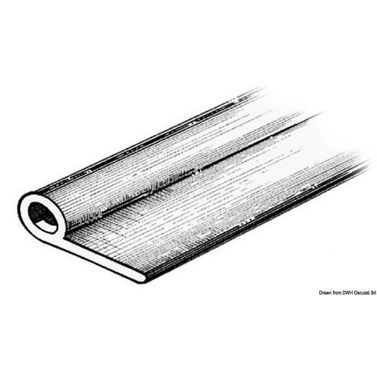 Hankauslista 2x34.1x13.5 mm musta