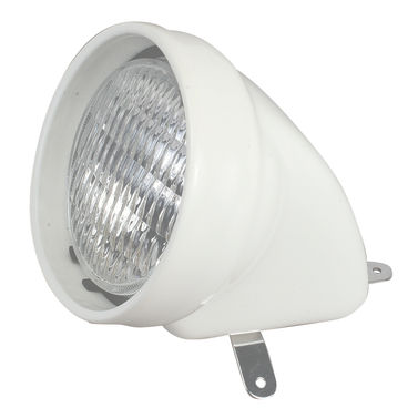 Däcksbelysning halogen 35 w vit plast