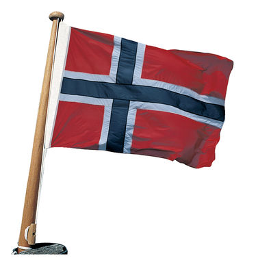 Bådflag Norge polyesterflagdug