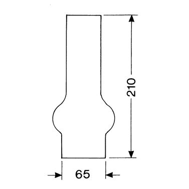 Lampeglass til parafinlampe 66079 & 6609