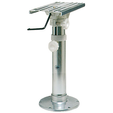 Stolpedestal med vridbar glidskena, polerad bas 45-62 cm