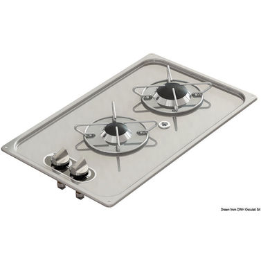 Indbygget SS kogeplade 323x528 mm