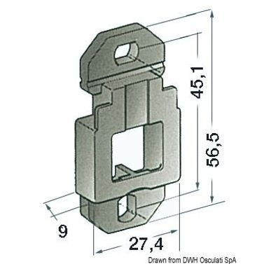 Monteringsbase for sikringsholder