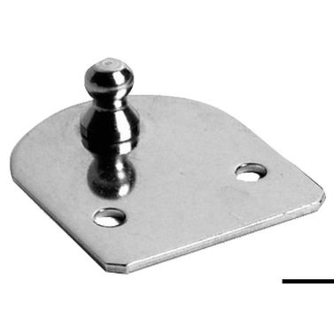 Kompakt plan fästplatta med 10 mm-kula