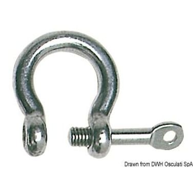 Kaarisakkeli varmistetulla tapilla AISI 316 6 mm