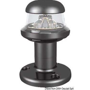 Orions svart LED-lanterna 360°