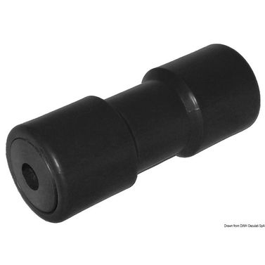 Sentral kjølrulle, svart 200 mm Ø hull 26 mm