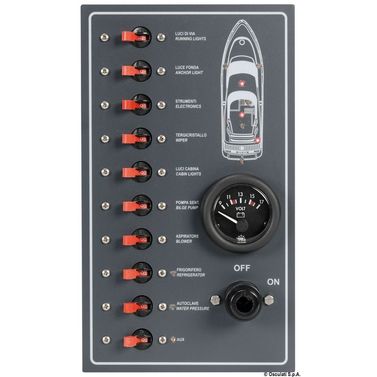 10-magneettiterminen kytkinpaneeli