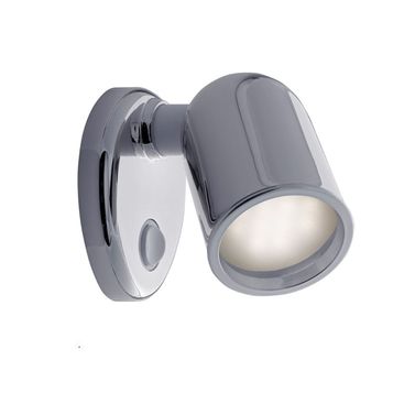 Tube LED Lampe i Krom, Krom Ring