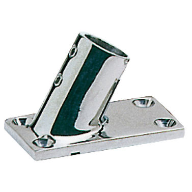 Pulpitfot AISI316 rektangulær 60° 22 mm