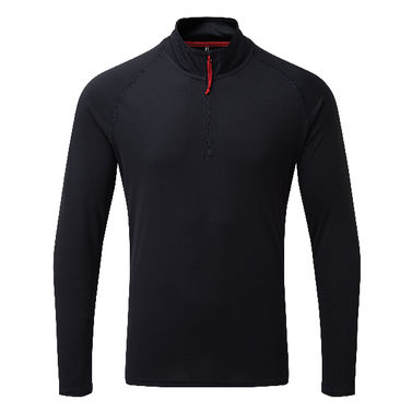 Gill UV009 Men's UV Langærmet Zip T-shirt Navy