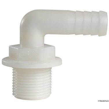 Slangeadapter 1/2" x 15 mm 90° bøjning