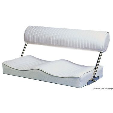 2-sitsigt säte med fällbart ryggstöd 80x40 cm
