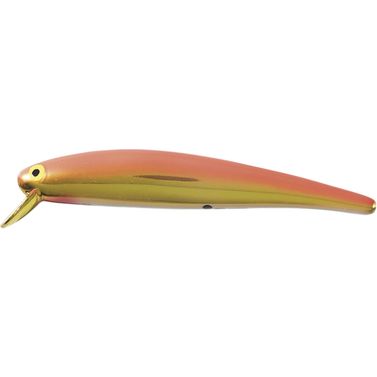 14 Long A Wobbler 9 cm #6 Gold Chrome Orange White
