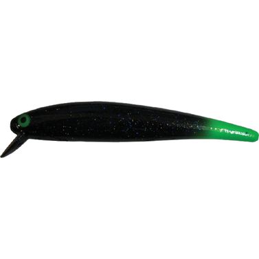 14 Long A Wobler 9 cm #6 Black Body Green Tail