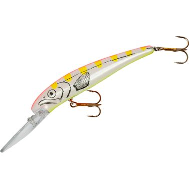 25 Deep Long A Dybdegående Wobler 12 cm Orange Chartreuse Glitter