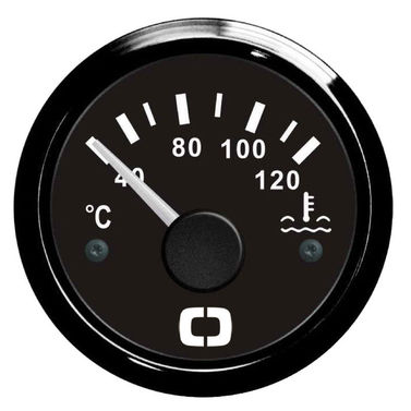 Veden lämpötilamittari 40/120° musta/musta