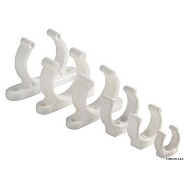 Kraftig plastclips vit 35 mm