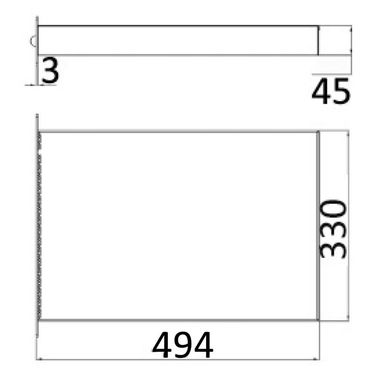 Nedfældelig stige standard AISI316 4 trin