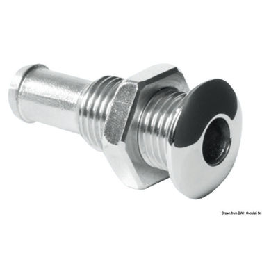 Mini läpivienti AISI 316 kupera 1/4"