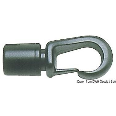 Nylon karabinkrok 8mm