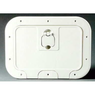 Valkoinen säilytyslokero kannella 280 x 180 mm D-front