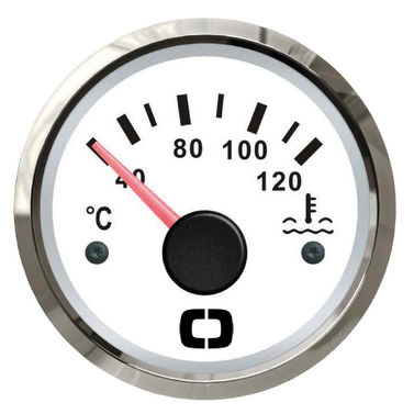 Vandtemperaturmåler 40/120° hvid/blank