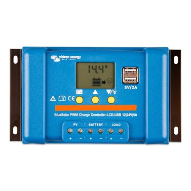 Victron Bluesolar Solcellsregulator pwm-lcd & usb 12/24v 5a