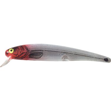 14 Long A Wobler 9 cm #6 Silver Flash Red Head
