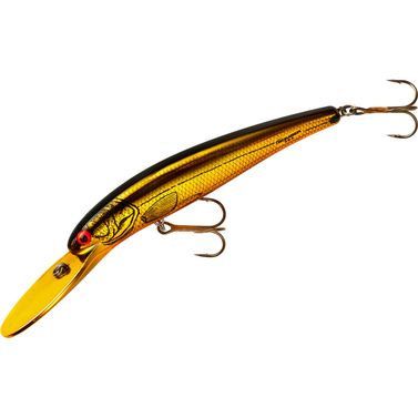 25 Deep Long A Dybdegående Wobler 12 cm Gold Chrome Black Orange