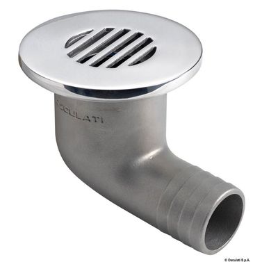 90° cockpitavløp AISI 316