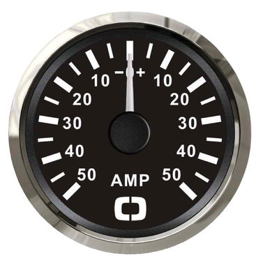 Amperemeter med shunt 50 A svart/glansig