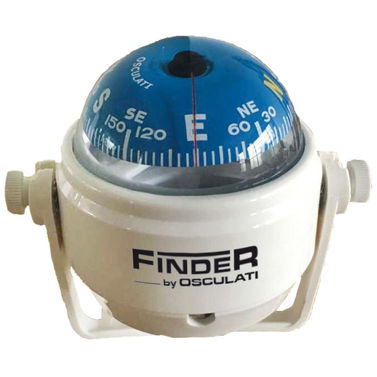 Finder kompassi 2" kiinnikkeellä valkoinen/sininen
