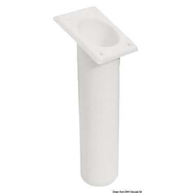 UV-stabiliserad spöhållare i polyeten, fyrkantig, vit 240mm