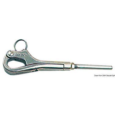 SS pelikaanikoukku sakkelilla 4 x 8 mm