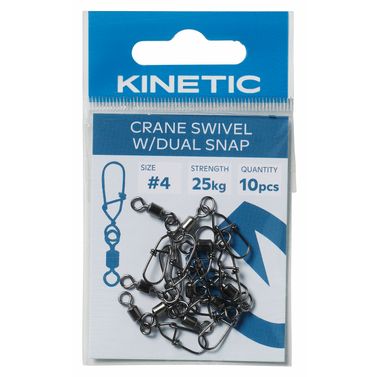 Kinetic Crane Svirvel med Hægte 10stk