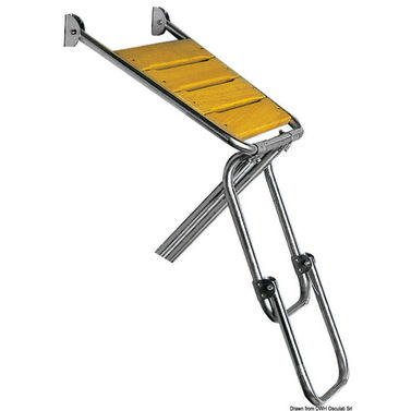 Agterplatform med stige 58x52 cm