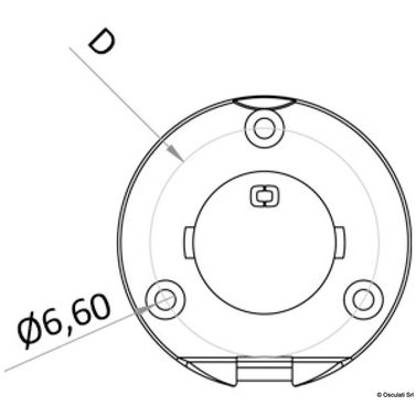6°-vinklad infälld bussning 141.5 mm