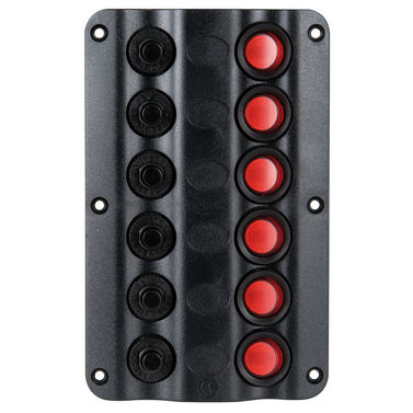 Wave elektrisk kontrolpanel, 6 afbrydere