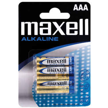 Maxell Batterier Alkaline AAA / LR 03 4 stk.