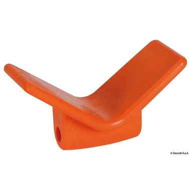 Orange lågt stävstöd i polyuretan 105 x 67 x 124 mm