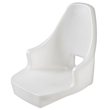 Compact istuinkehys valkoisesta polyeteenistä ilman pehmusteita