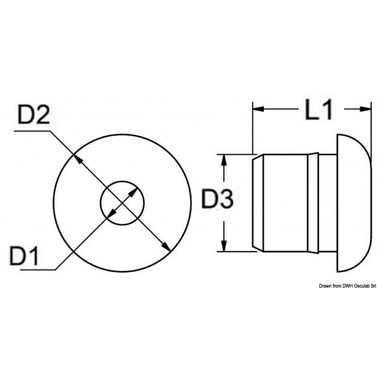 Nylonholkki Ø 10-mm reikiin