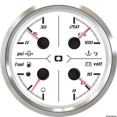 Multifunktionsinstrument hvid/blank 85 mm