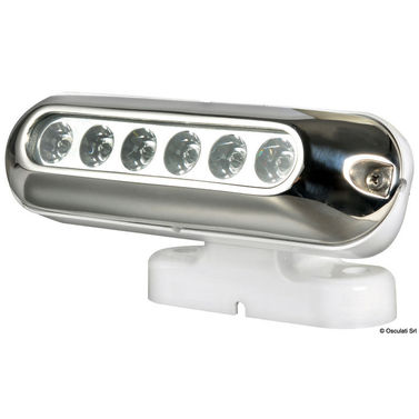LED-strålkastare 6 vita LED, komplett